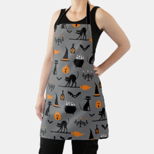 Happy Halloween Pattern Apron