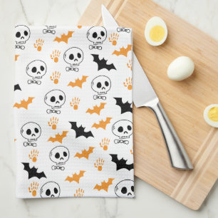 Happy Halloween Pattern Kitchen Towel