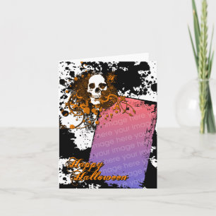 happy halloween photo card : hi-fi skull