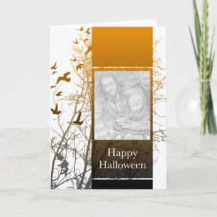 happy halloween photo card : silhouscreen