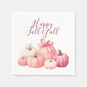 Happy Halloween Pink Pumpkin Coasters Napkin