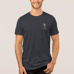 Happy Halloween Pirate Skeleton Novelty Tri-Blend Shirt