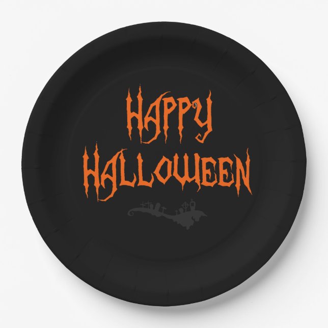 Happy Halloween Plates (Front)