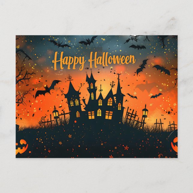 Happy Halloween Postcard (Front)