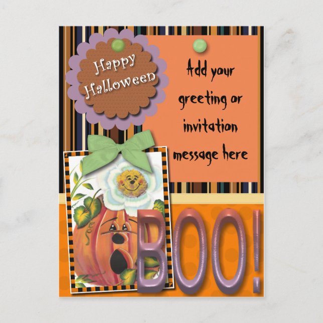 Happy Halloween Postcard (Front)