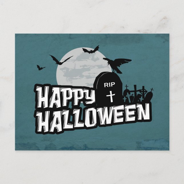Happy Halloween Postcard (Front)