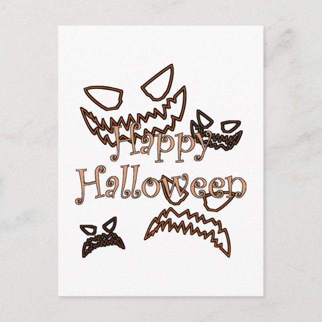 happy Halloween Postcard (Front)