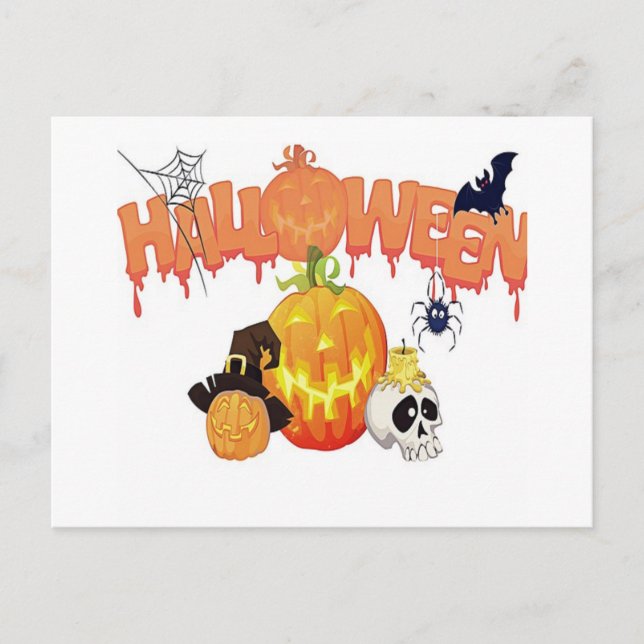 Happy Halloween Postcard (Front)