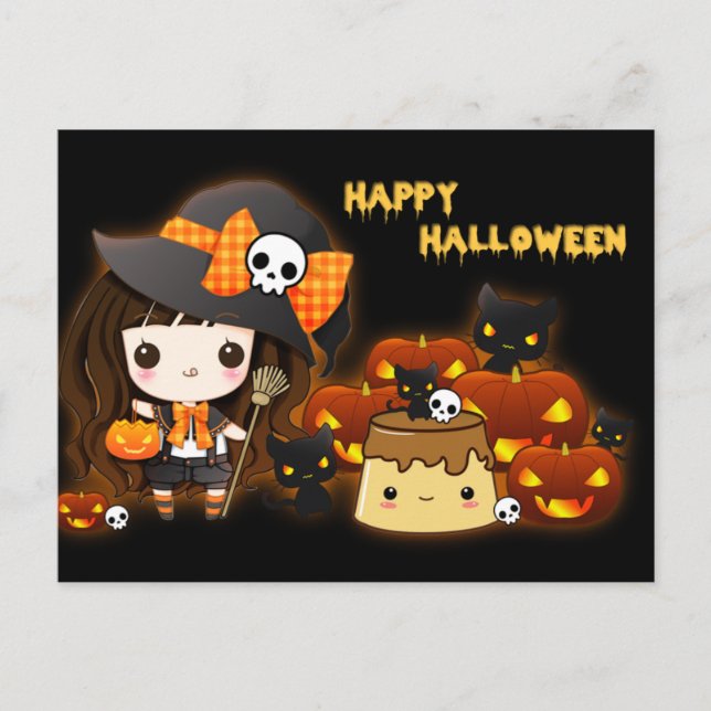 Happy Halloween Postcard (Front)