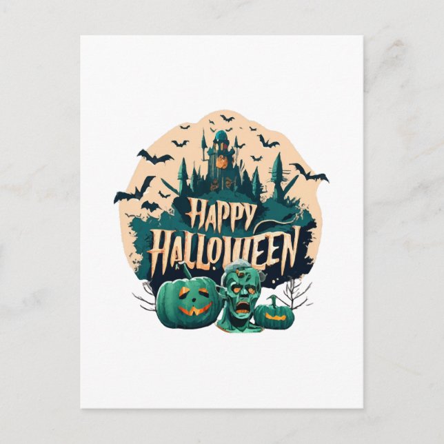 Happy Halloween Postcard (Front)