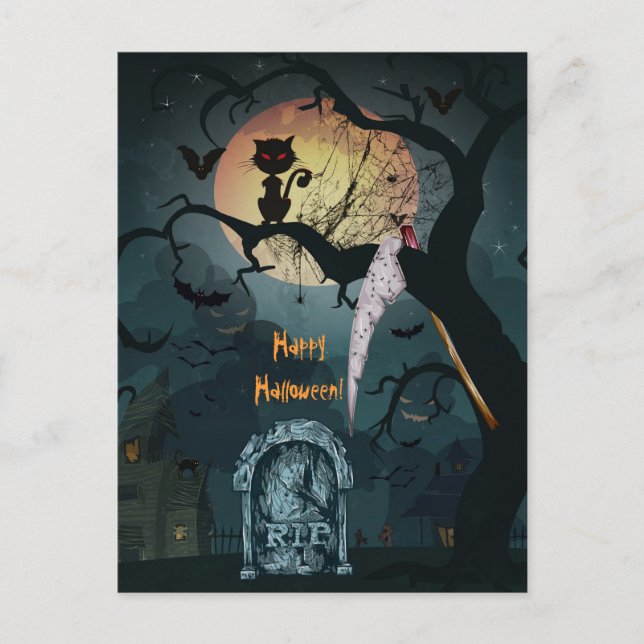 Happy Halloween Postcard (Front)