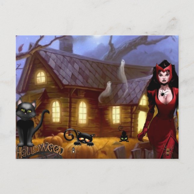 Happy Halloween Postcard (Front)