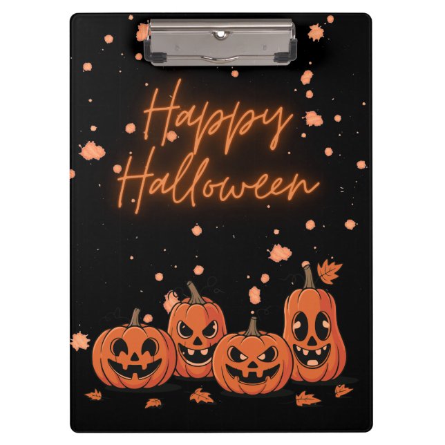 Happy Halloween Postcard Clipboard (Front)