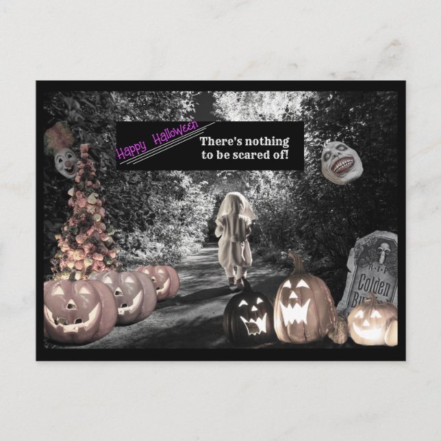 Happy Halloween Postcard [Nothing Scary! ] (Front)