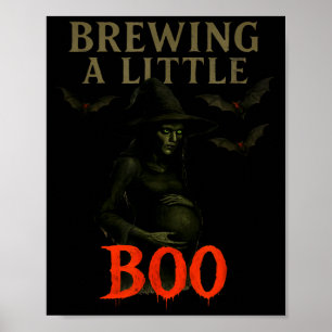 Happy Halloween Pregnant Baby Skeleton Soky Season Poster