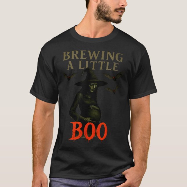 Happy Halloween Pregnant Baby Skeleton Soky Season T-Shirt (Front)