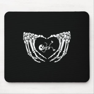 Happy Halloween Pregnant Baby Skeleton Spooky Seas Mouse Pad
