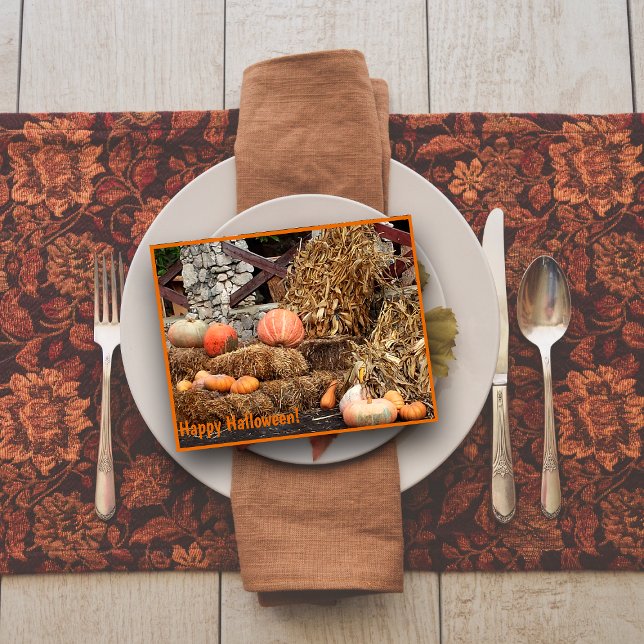 Happy Halloween  pumkin vintage photogtaphy Postcard (Creator Uploaded)