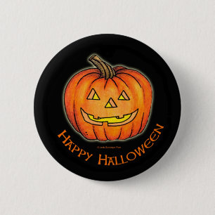 Happy Halloween Pumpkin 2 Inch Round Button