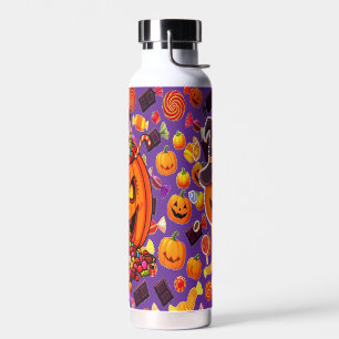 Happy Halloween Pumpkin Artwork Water Bottle