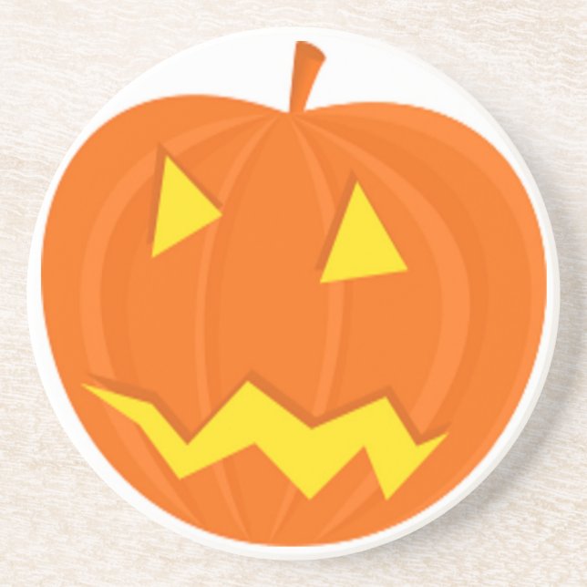 "HAPPY HALLOWEEN" PUMPKIN COASTER (Front)