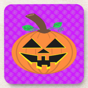 Happy Halloween Pumpkin Coasters