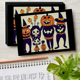 Happy Halloween Pumpkin Family Envelope