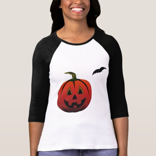 HAPPY HALLOWEEN PUMPKIN JACK-O-LANTERN & BAT T-Shirt