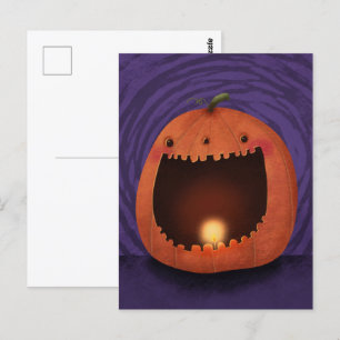 Happy Halloween  Pumpkin Jack o Lantern Postcard