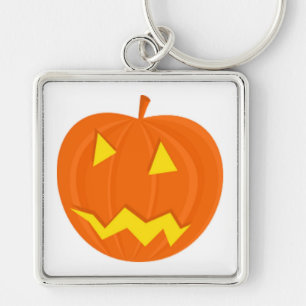 "HAPPY HALLOWEEN" PUMPKIN KEYCHAIN