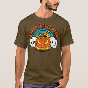 Happy Halloween Pumpkin Lazy Costume Cute Jack O L T-Shirt