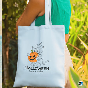 Happy Halloween- Pumpkin Market- Cute Boo Tote Bag