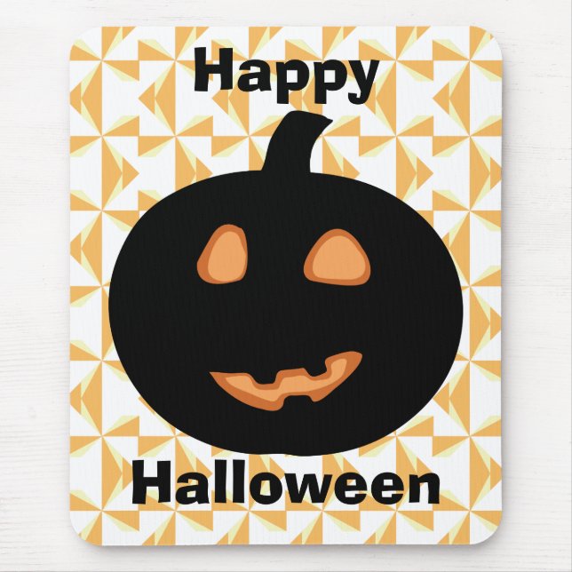Happy Halloween Pumpkin Mouse Pad (Front)