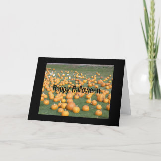 Happy Halloween Pumpkin Patch Card