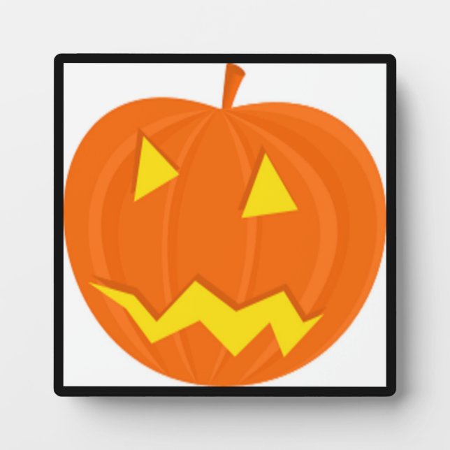 "HAPPY HALLOWEEN" PUMPKIN PLAQUE (Front)