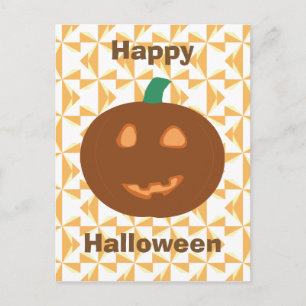 Happy Halloween Pumpkin Postcard