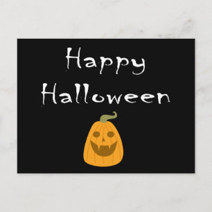 Happy Halloween Pumpkin Postcard