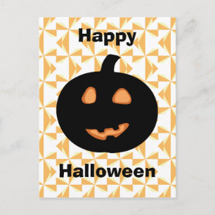 Happy Halloween Pumpkin Postcard