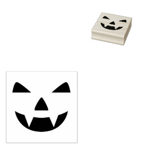 Happy Halloween pumpkin  Rubber Stamp