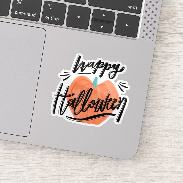 Happy halloween pumpkin sticker (Detail)