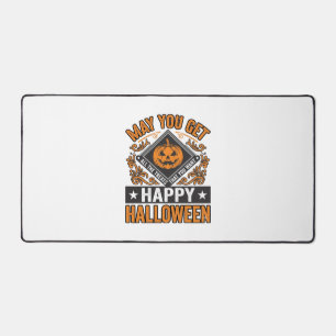 Happy Halloween Pumpkin Treats Vintage Desk Mat