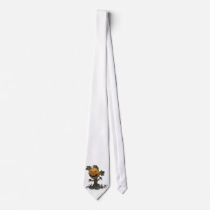 Happy Halloween Pumpkin Tree Tie