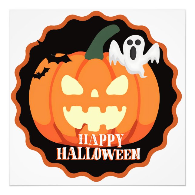 Happy Halloween Pumpkin Wall ART (Front)