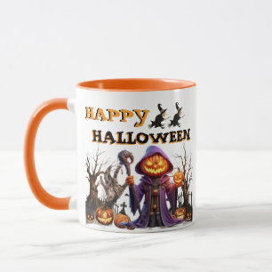 Happy Halloween Pumpkin Witch Coffee Mug