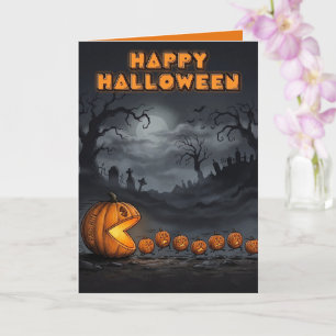 Happy Halloween Pumpkins Card