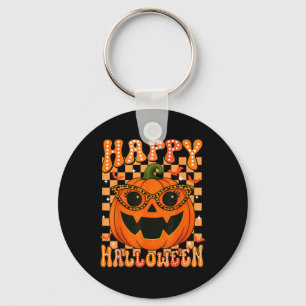 Happy Halloween Pumpkins Funny Costume For Trick O Keychain