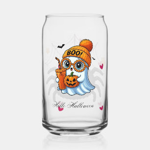 Happy Halloween Pumpkins Iced Coffee Glass
