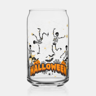 Happy Halloween Pumpkins Iced Coffee Glass