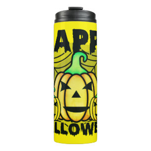 Happy Halloween Pumpkins Thermal Tumbler