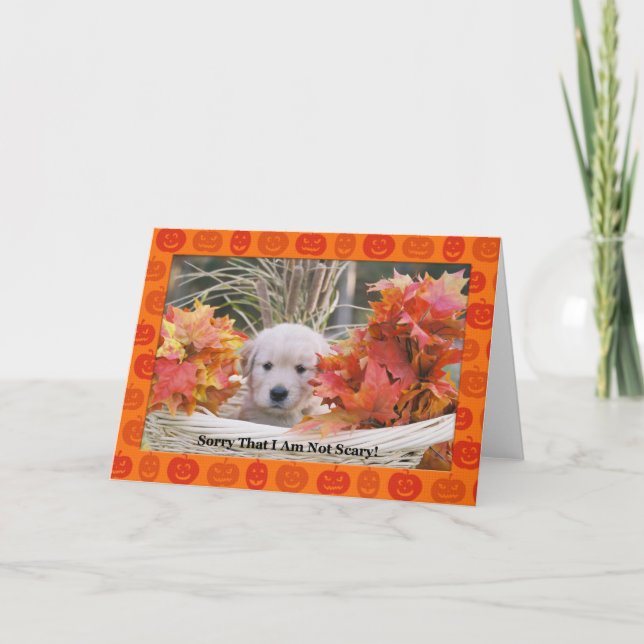 Happy Halloween Puppy Card (Front)